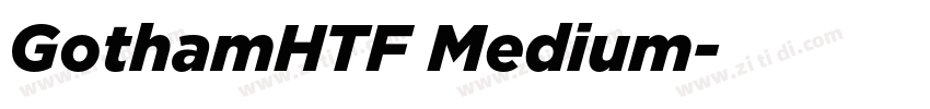 GothamHTF Medium字体转换